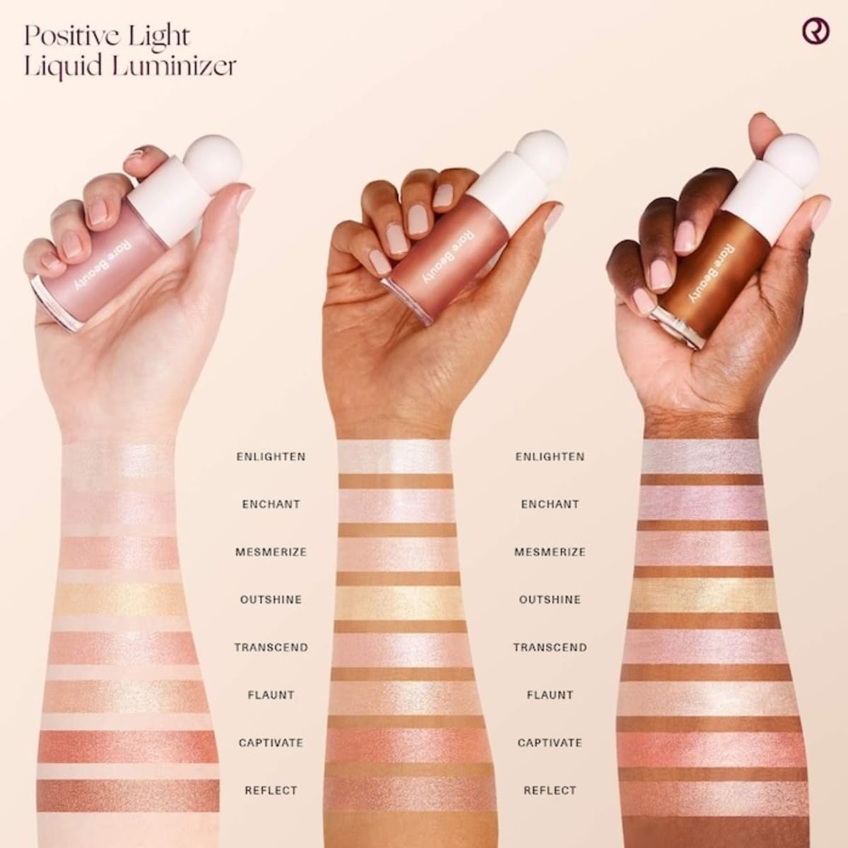Rare Beauty by Selena Gomez Positive Light Liquid Luminizer Highlight - Enlighten - Champagne image 6