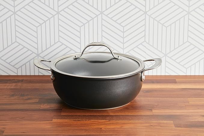 Anolon X Hybrid Nonstick Casserole Pan with Lid, Dark Gray image 2