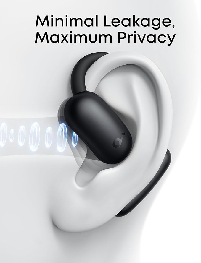 Soundcore AeroFit 2 by Anker, Open-Ear Headphones, Real-Time Translation Earbuds, 4 Adjustable Positions for Every Ear Size, 2× Richer Bass, Hi-Res, 42H Playtime, IP55,AI Clear Calls,Wireless Charging image 4