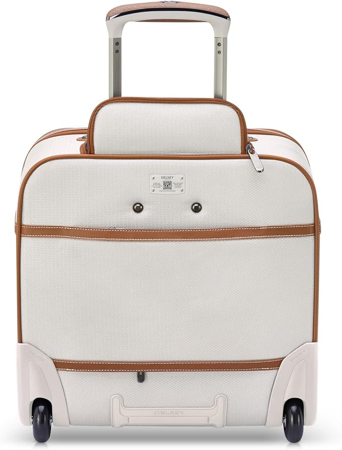 DELSEY PARIS Chatelet 2.0 Softside Luggage Under-Seater with 2 Wheels, Angora, Carry on 16 Inch image 5