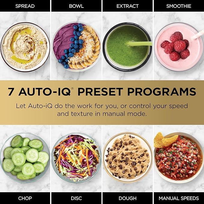 Ninja Blender & Food Processor Combo, Foodi Power Blender System for Smoothies, Bowls, Spreads & Shakes, 6 Functions, 72-oz Pitcher, To-Go Cups, Silver, SS401 image 6