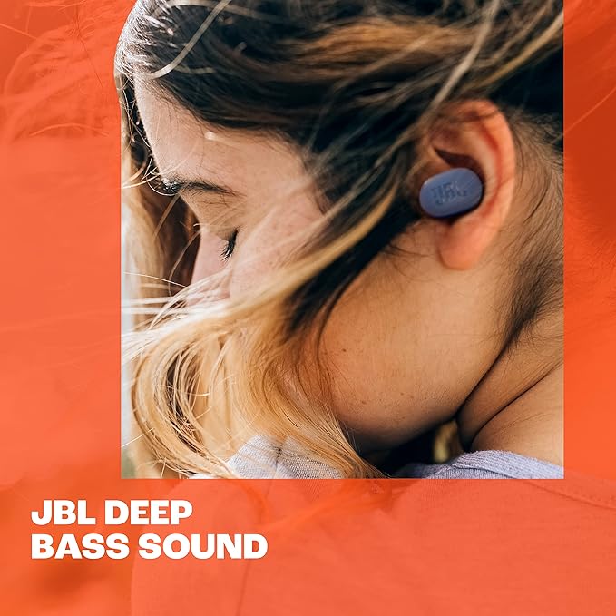 JBL Tune Buds - True wireless Noise Cancelling earbuds, JBL Pure Bass Sound, Bluetooth 5.3, 4-Mic technology for Crisp, Clear Calls, Up to 48 hours of battery life, Water and dust resistant (Blue) image 2