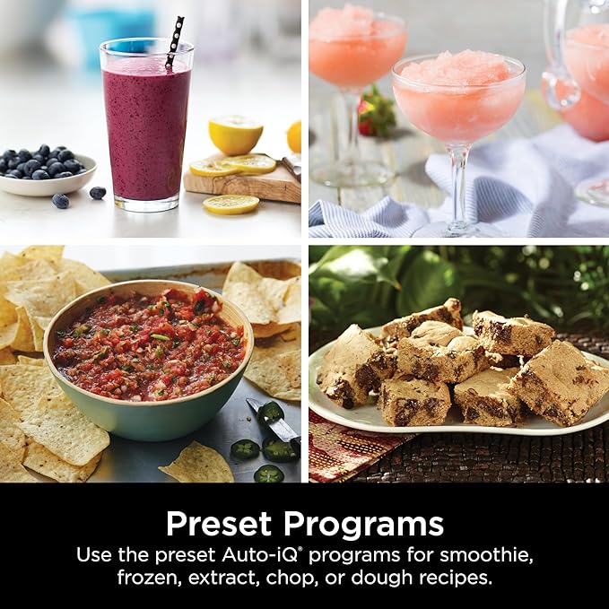 Ninja Blender, Kitchen System for-Smoothie, Frozen, Extract, Chop & Dough, Pitcher, 8-cup Food Processor Bowl, Smoothie Cup, Ninja Total Crushing, 1200 Watt, BPA Free, Dark Grey, BR601AMZ image 5