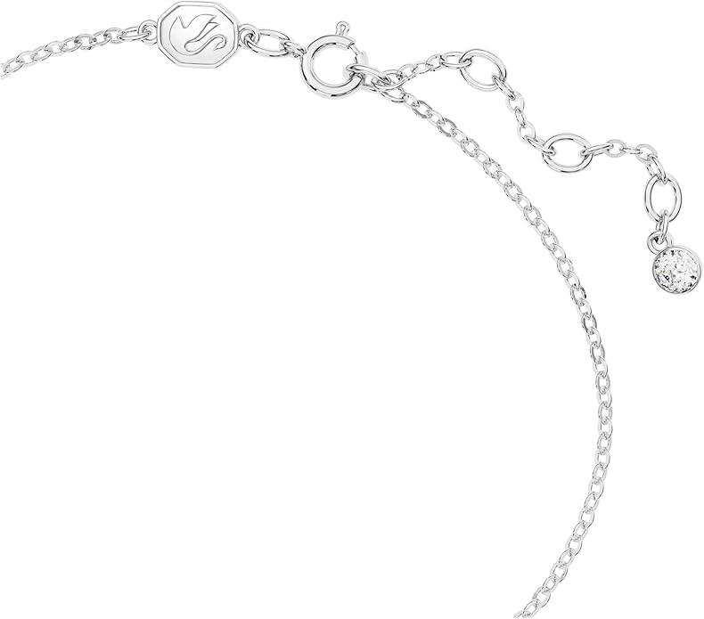 SWAROVSKI Volta Necklace, Earrings, and Bracelets Jewelry Collection, Bow-Inspired Clear Crystals with Rhodium Finish image 3