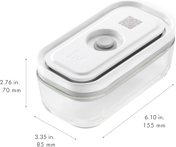 ZWILLING Fresh & Save 4-pc Small Glass Vacuum Sealer Food Storage Containers with Airtight Lids image 3