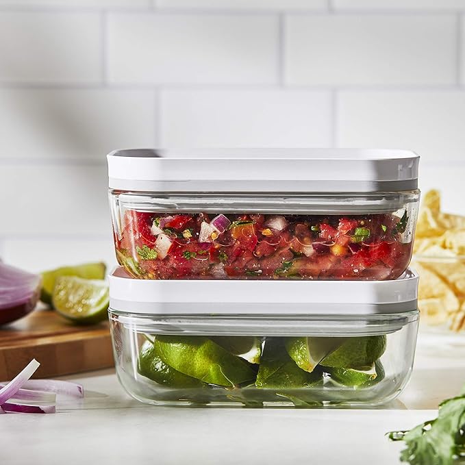 ZWILLING Fresh & Save 4-pc Small Glass Vacuum Sealer Food Storage Containers with Airtight Lids image 5