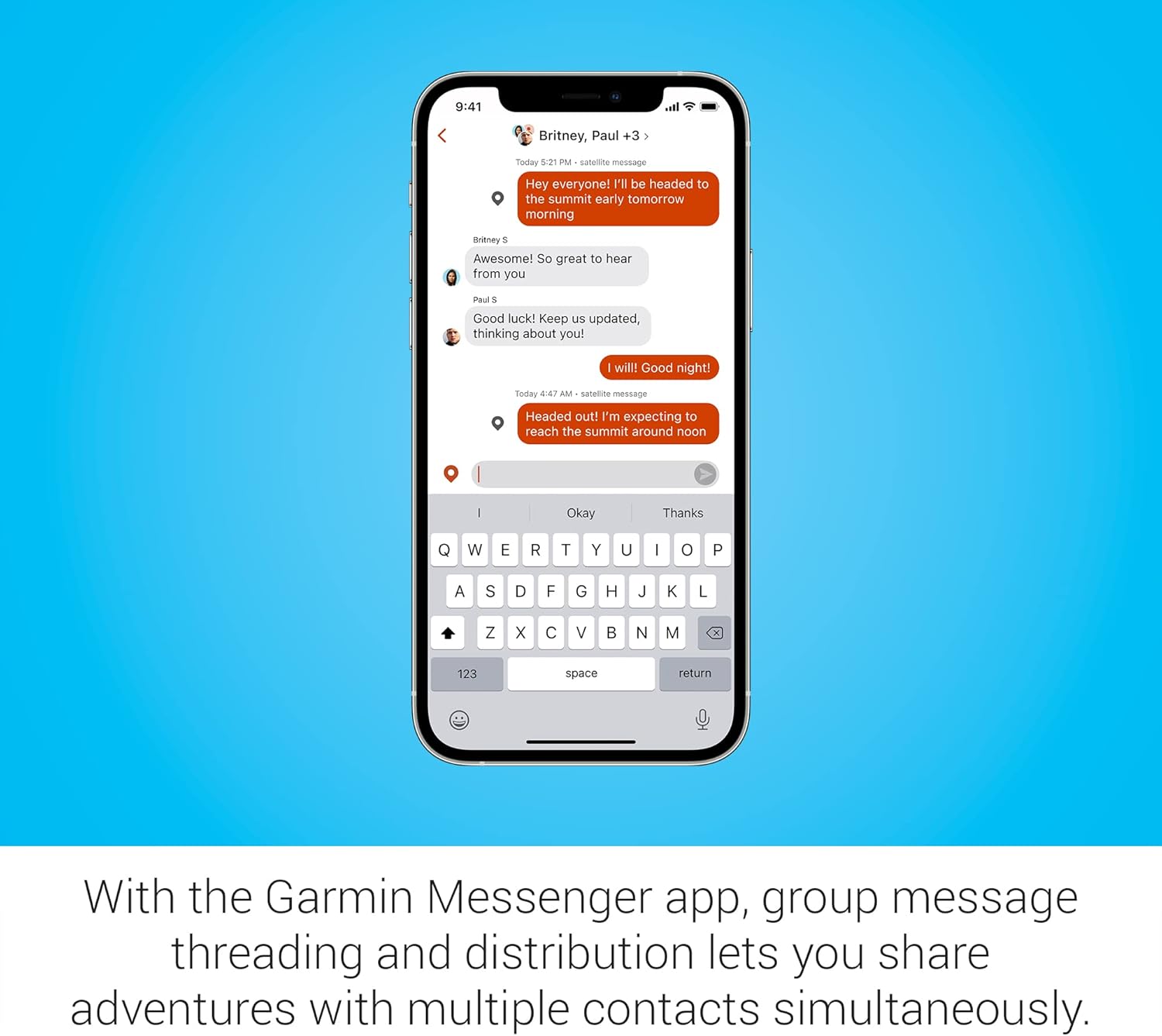 Garmin inReach® Messenger Handheld Satellite Communicator, Global Two-Way Messaging image 5