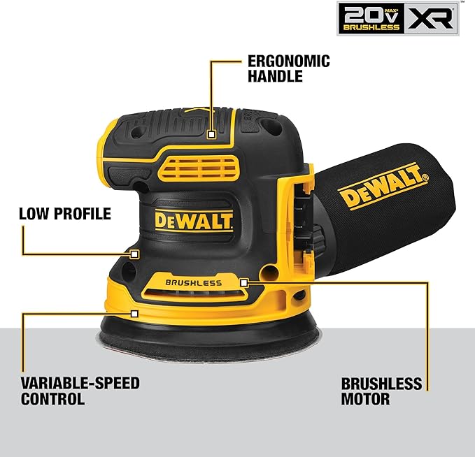 DEWALT 20V MAX Orbital Sander, Tool Only (DCW210B) image 2