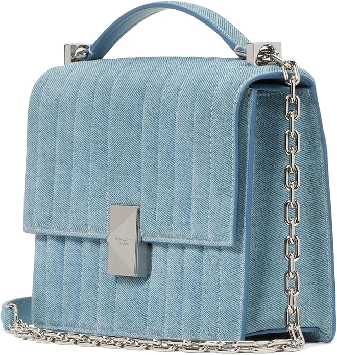 kate spade new york womens Deco Leather Flap Chain Crossbody image 2