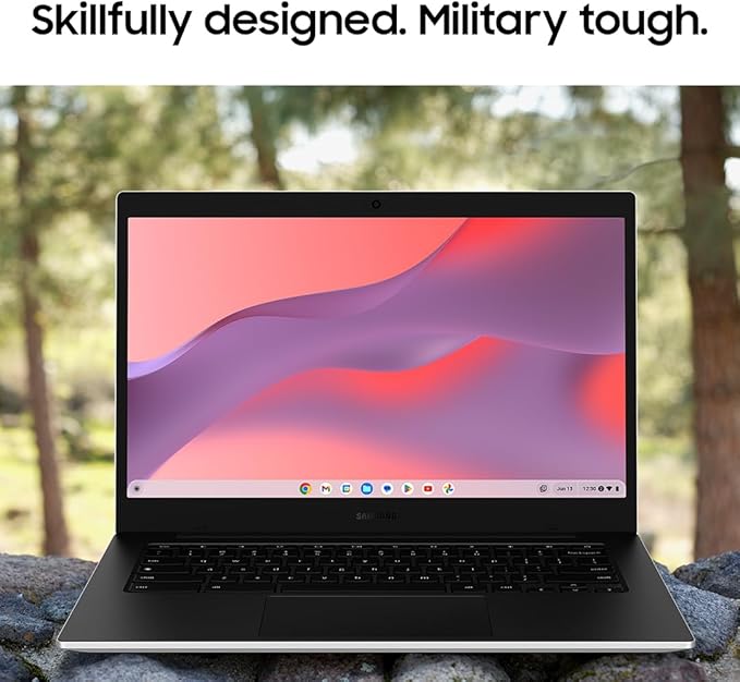 Samsung 14" Galaxy Chromebook Go Laptop PC Computer, Intel Celeron N4500 Processor, 4GB RAM, 64GB Storage, ChromeOS, XE340XDA-KA2US, Student Laptop, Silver image 4