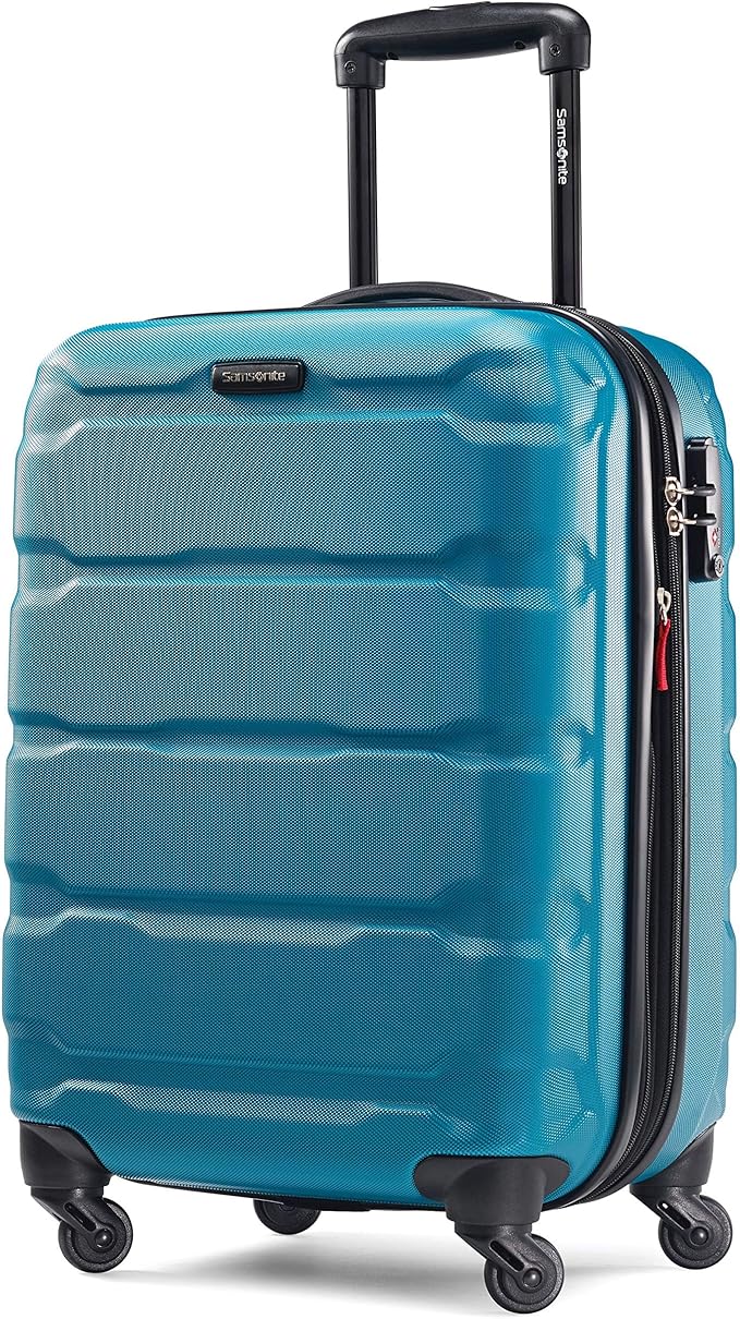 Samsonite Omni PC Hardside Expandable Luggage with Spinner Wheels, Caribbean Blue, Carry-On 20-Inch image 1