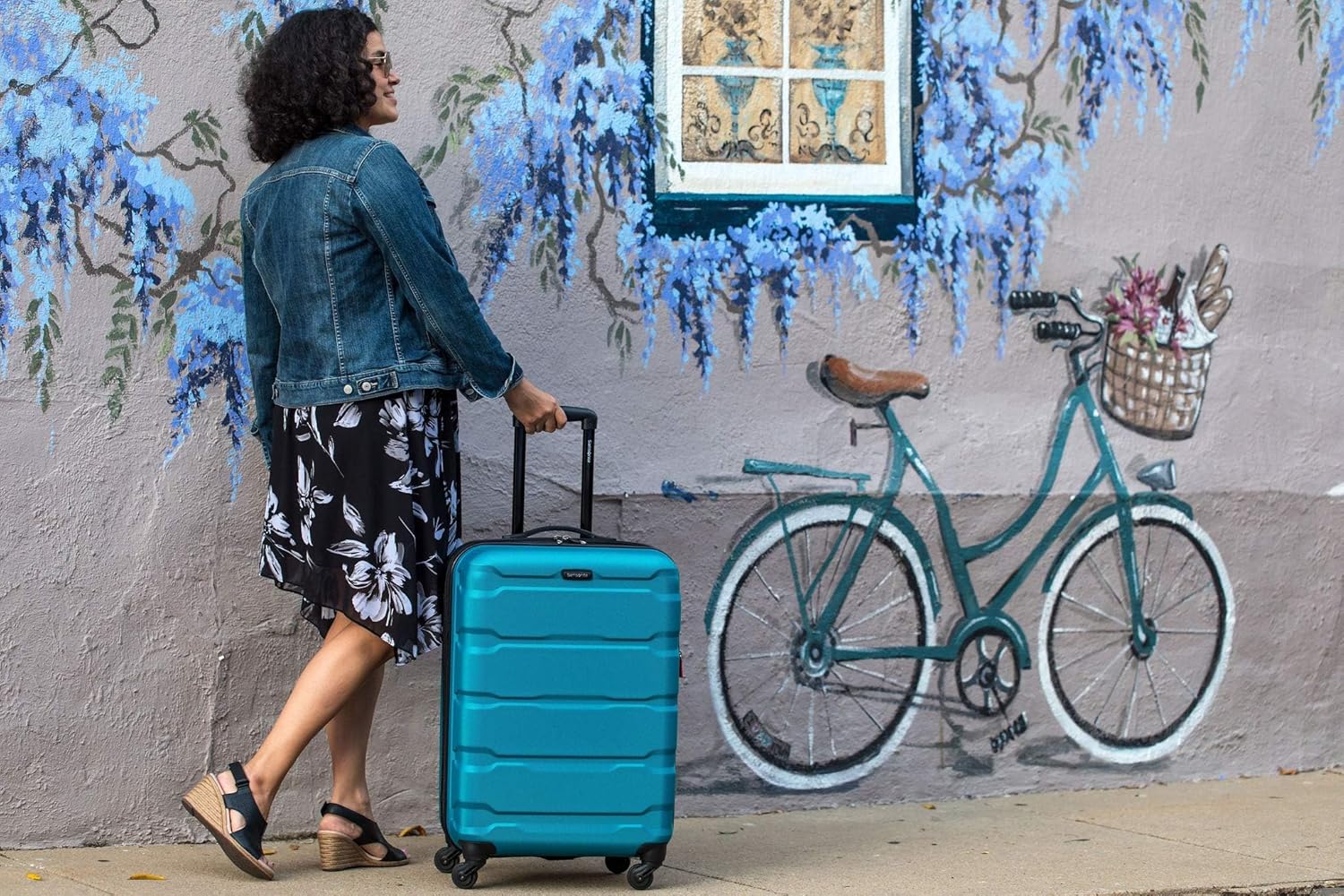 Samsonite Omni PC Hardside Expandable Luggage with Spinner Wheels, Caribbean Blue, Carry-On 20-Inch image 5