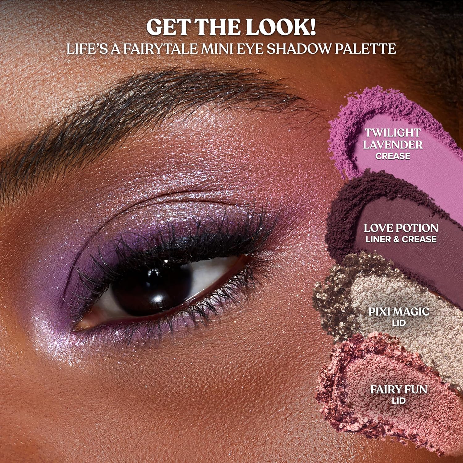 Too Faced Life’s A Fairytale Mini Eye Shadow Palette | Portable Ethereal Eye Shadows with Creamy, Silky Texture image 5