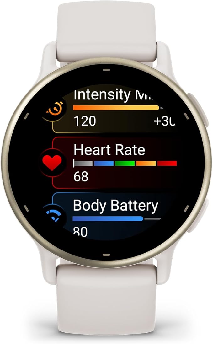 Garmin vívoactive 5, Health and Fitness GPS Smartwatch, AMOLED Display, Up to 11 Days of Battery, Ivory image 2