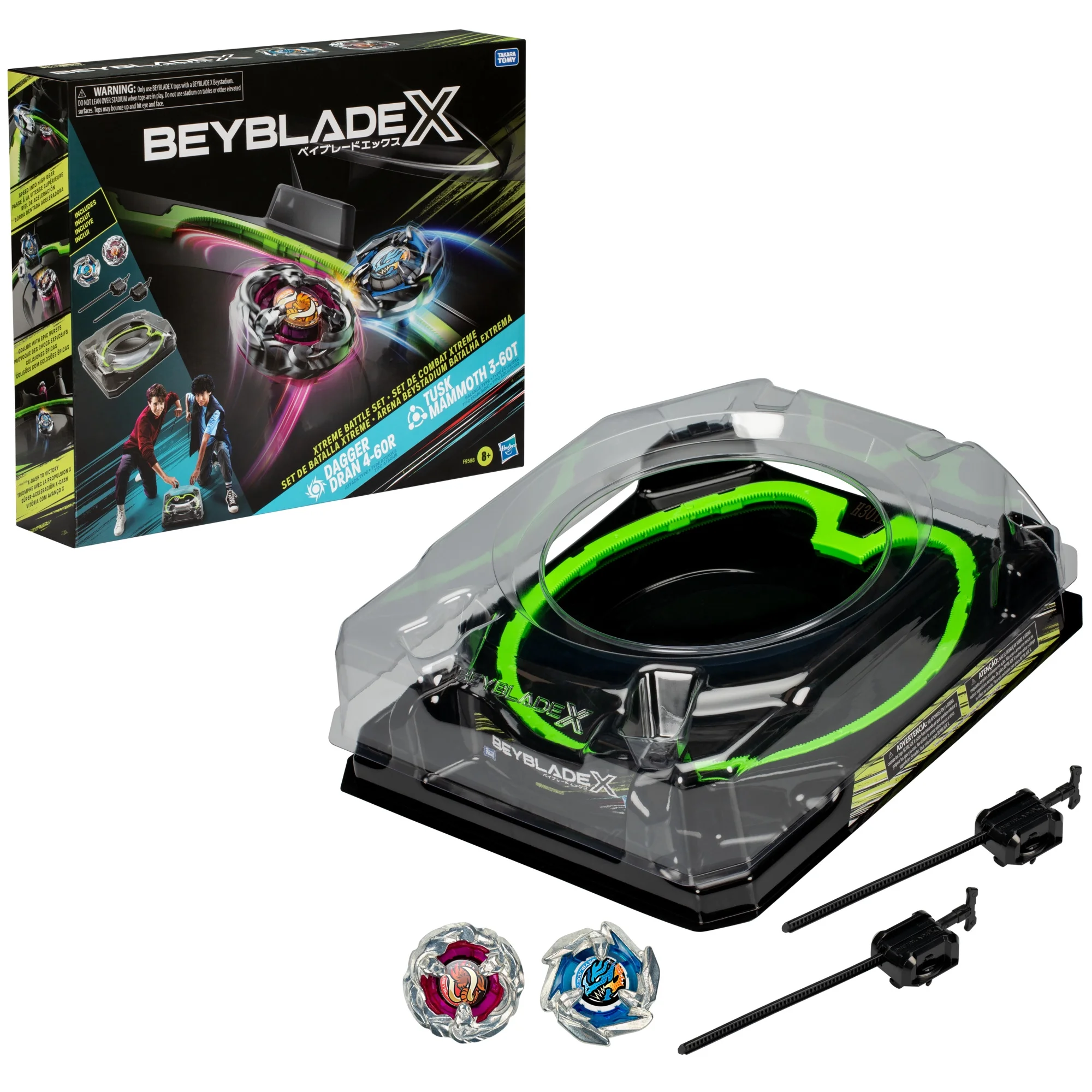 Beyblade X Xtreme Battle Set with Beystadium, 2 Right-Spinning Battling Tops, and 2 Launchers image 1