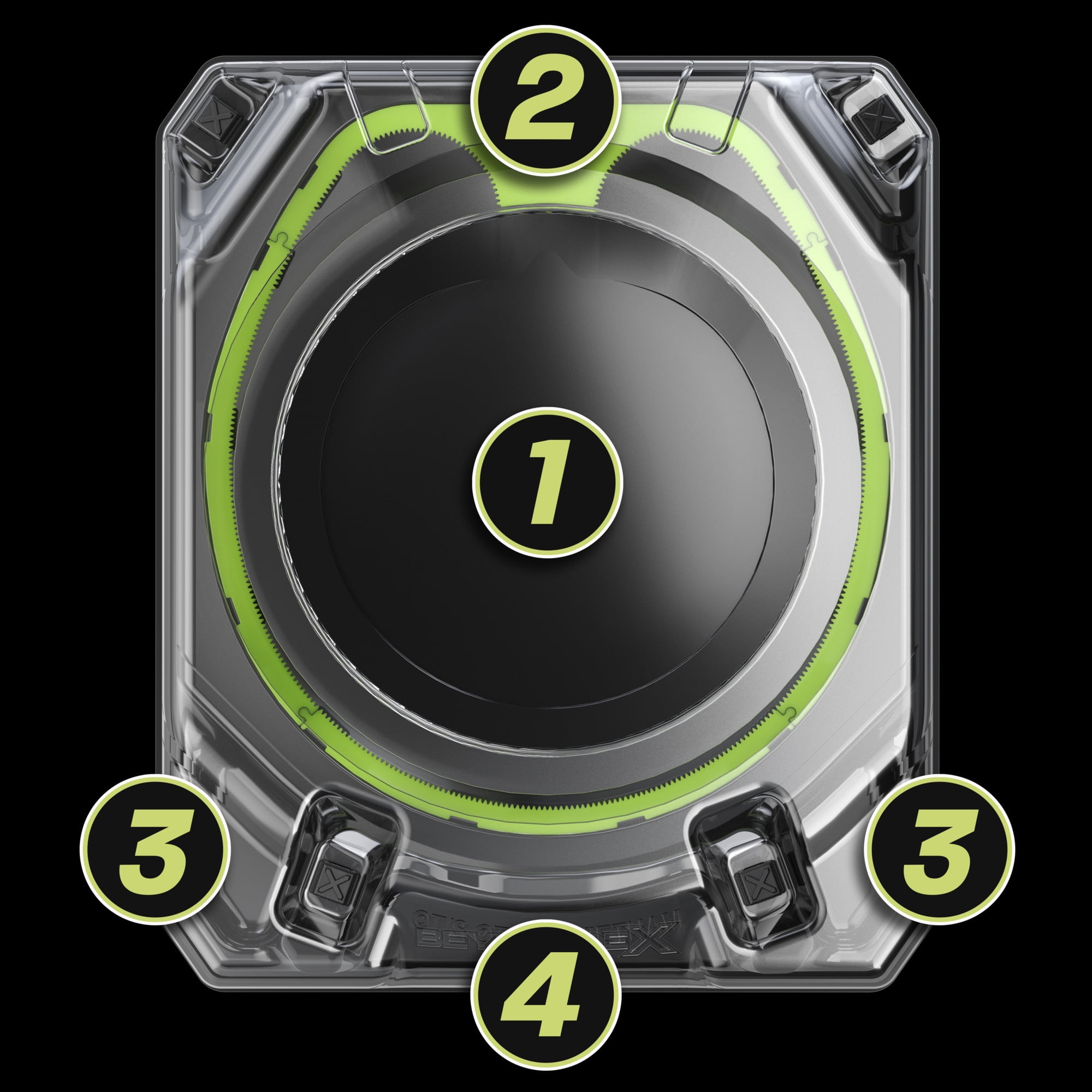 Beyblade X Xtreme Battle Set with Beystadium, 2 Right-Spinning Battling Tops, and 2 Launchers image 3