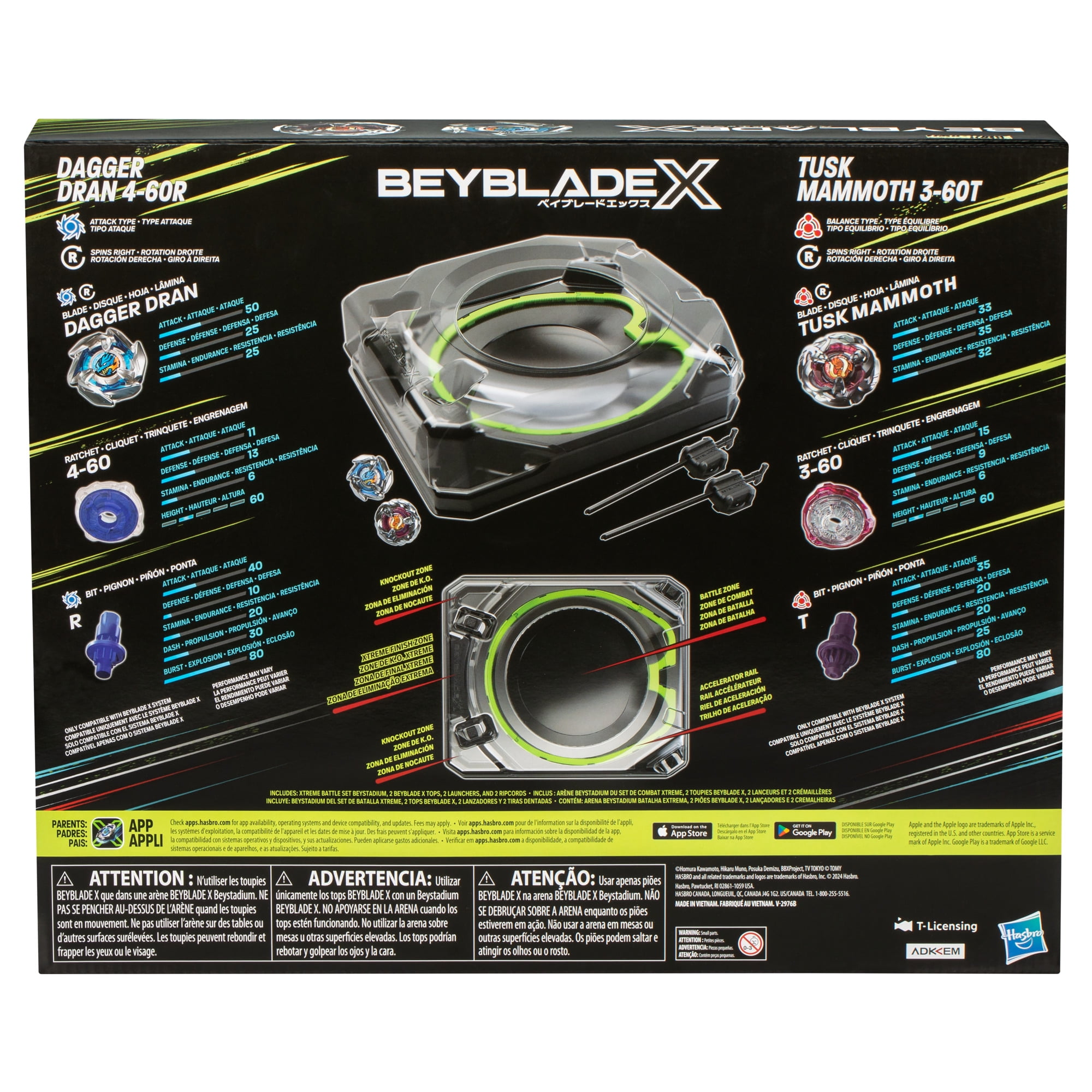 Beyblade X Xtreme Battle Set with Beystadium, 2 Right-Spinning Battling Tops, and 2 Launchers image 4