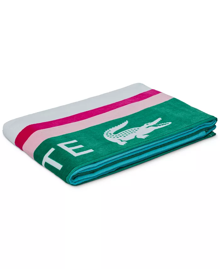 Lacoste Home Sunscreen Stripe Cotton Beach Towel image 3