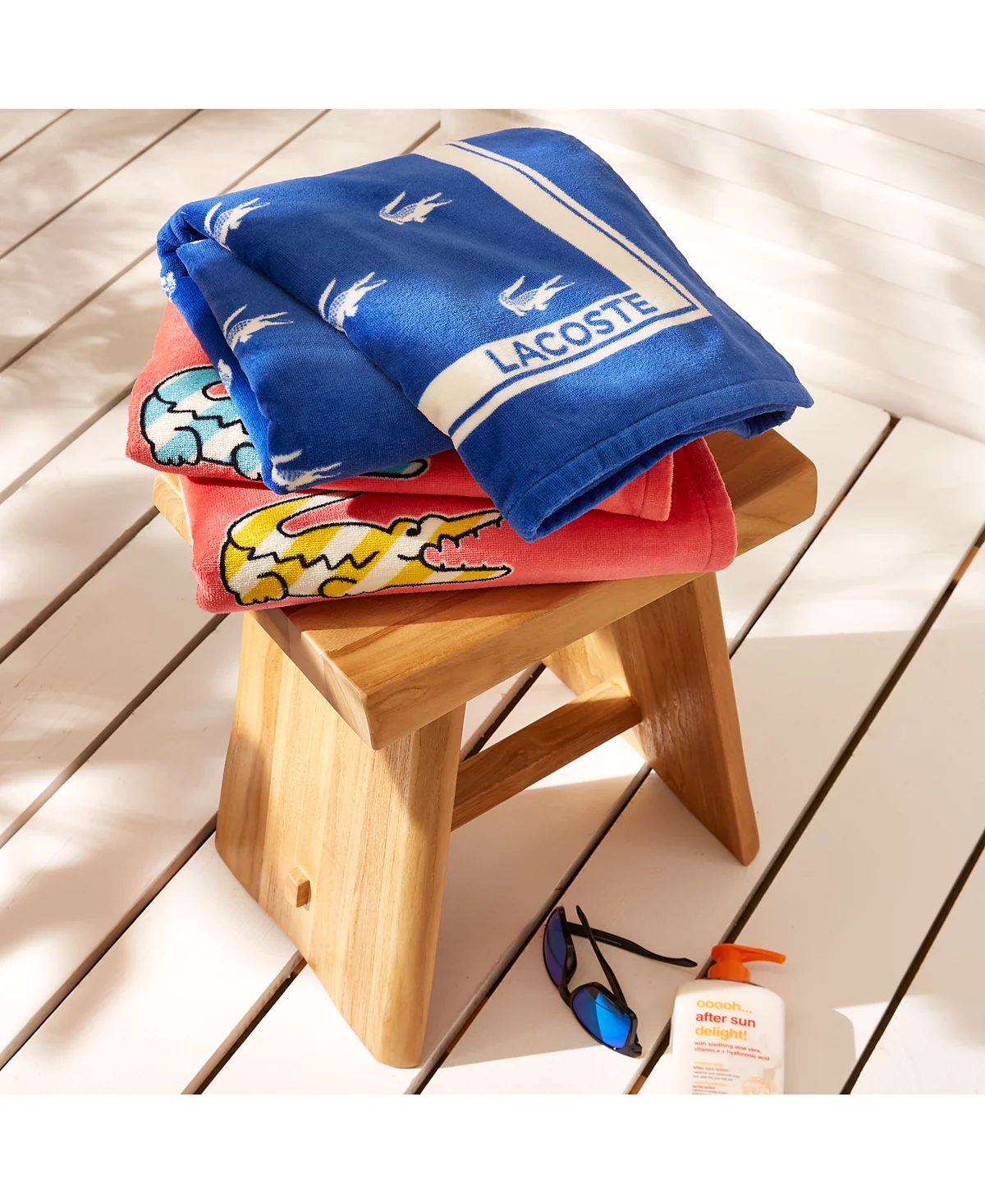 Lacoste Home Multi Croc Cotton Beach Towel, 36" x 72" image 4