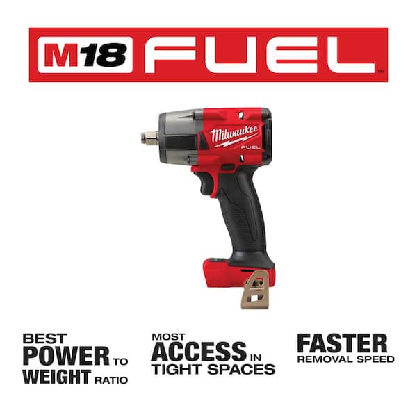 M18 FUEL Gen-2 18V Lithium-Ion Brushless Cordless Mid Torque 1/2 in. Impact Wrench with (2) 6.0Ah Batteries and Charger image 3