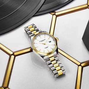 Stuhrling Original Men's Symphony Regent Coronet Stainless Steel Bracelet Watch image 2