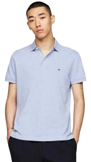 Tommy Hilfiger Men's Short Sleeve Polo Shirts in Classic Fit with Stretch and Organic Pique Cotton image 1