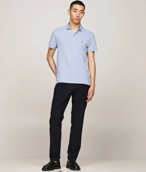 Tommy Hilfiger Men's Short Sleeve Polo Shirts in Classic Fit with Stretch and Organic Pique Cotton image 2