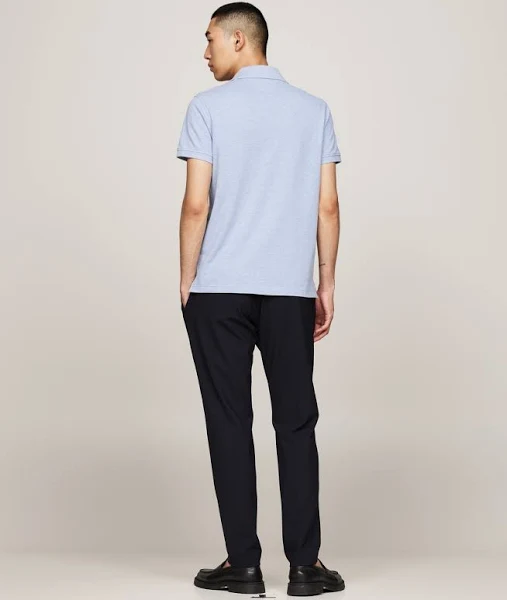 Tommy Hilfiger Men's Short Sleeve Polo Shirts in Classic Fit with Stretch and Organic Pique Cotton image 4