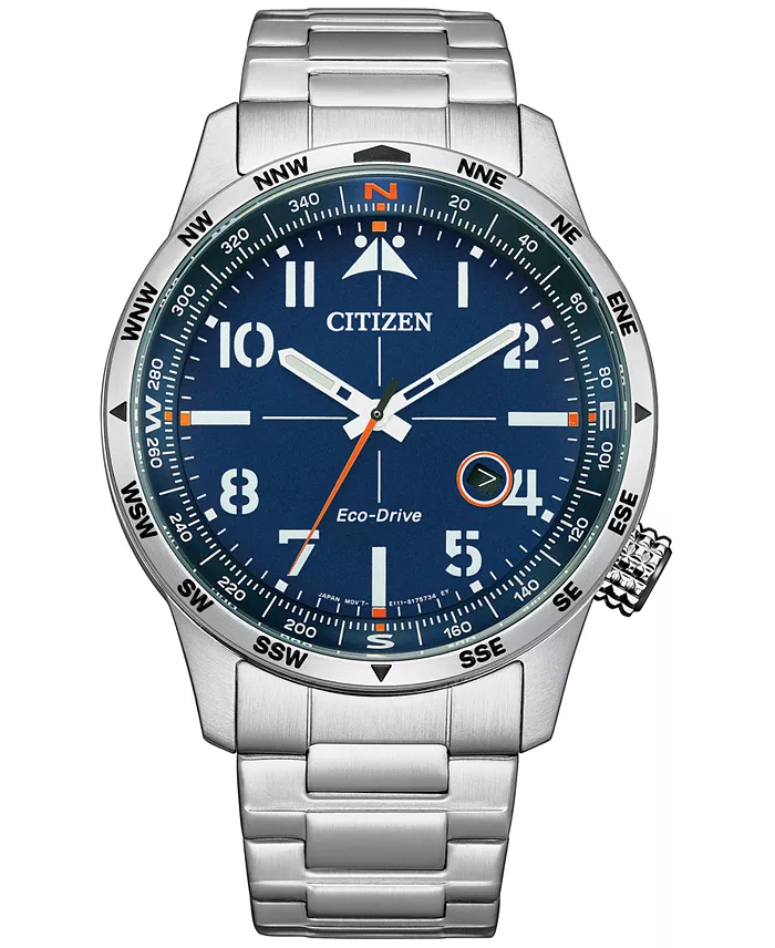 Citizen Eco-Drive Men's Weekender Stainless Steel Bracelet Watch 43mm image 1