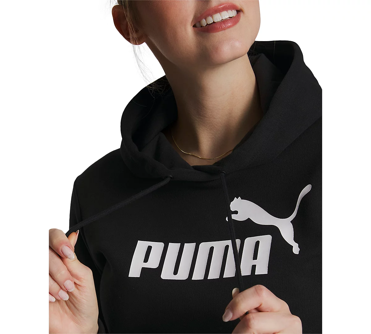 Puma Women's Essential+ Logo Fleece Hoodie image 5