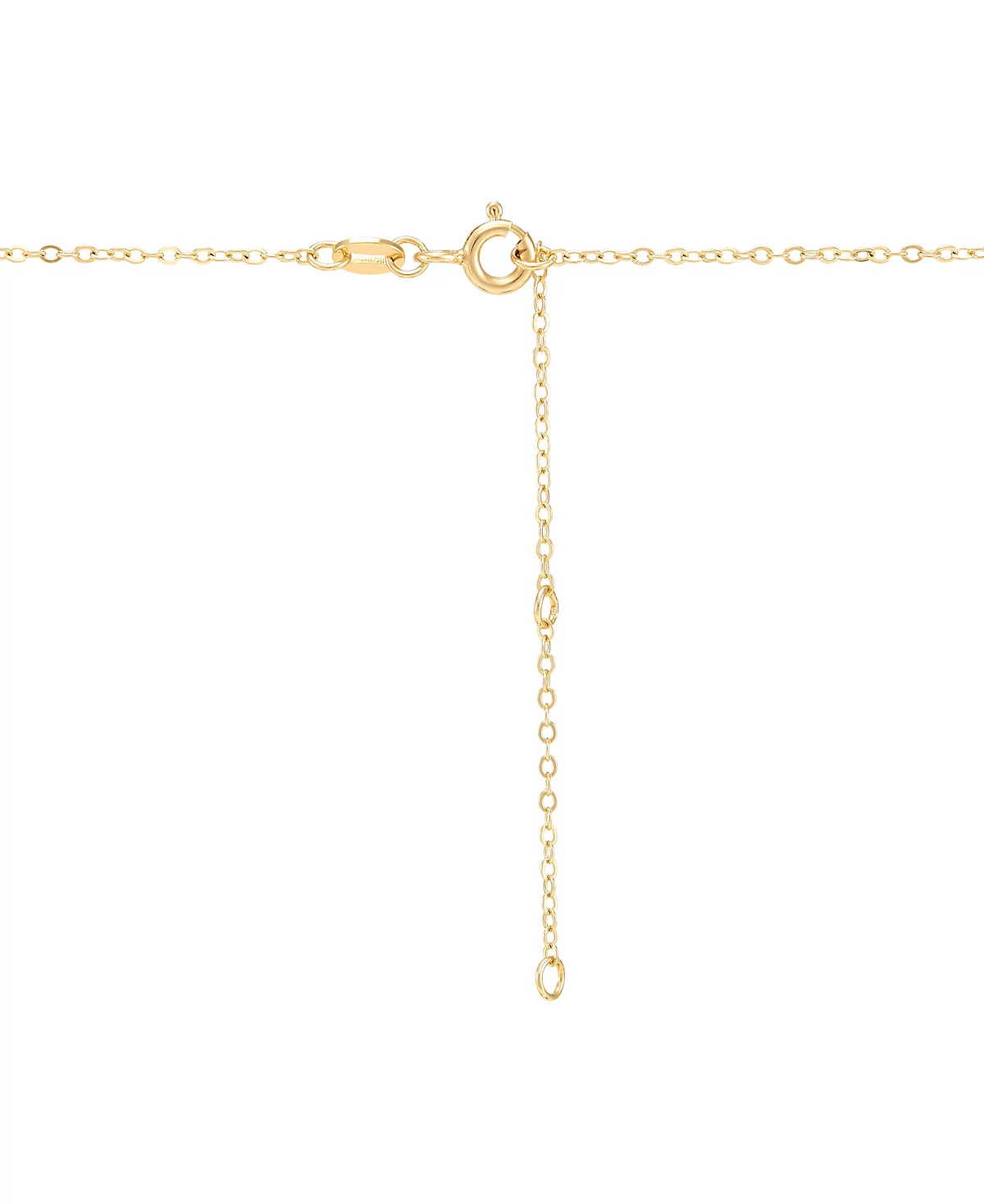 Macy's Diamond Heart in Heart Pendant Necklace (1/10 ct. t.w.) in 14k Gold-Plated Sterling Silver, 16" + 2" extender image 4