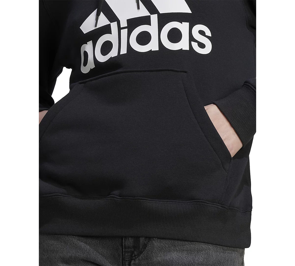 Adidas Women's Big Logo Fleece Hooded Sweatshirt image 5