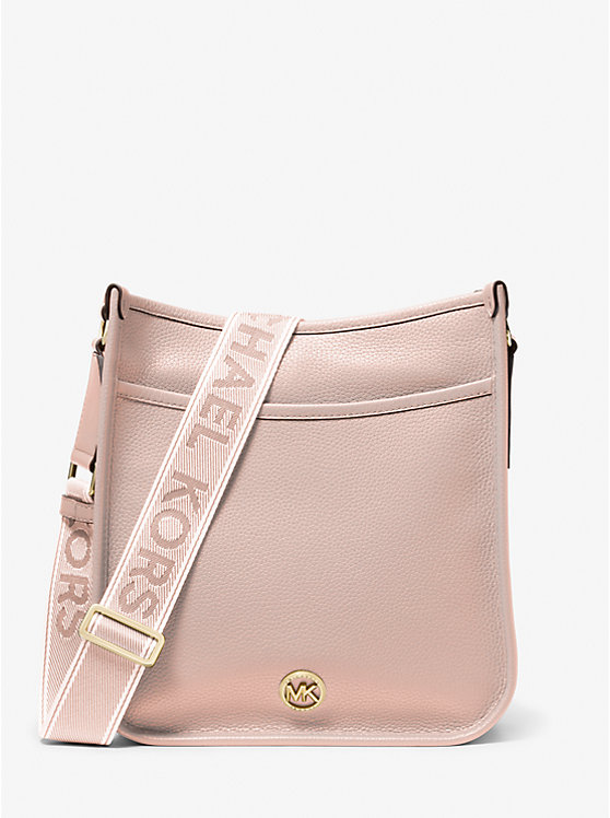 Luisa Large Pebbled Leather Messenger Bag image 1