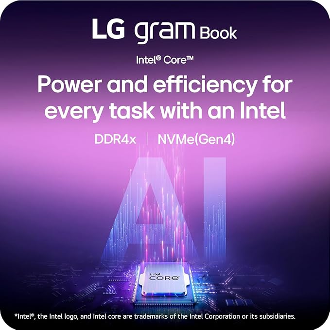 LG gram Book 15-inch Lightweight Laptop Computer, Intel Core i5-1334U Processor, Windows 11 Home, 8GB, RAM, 512GB SSD - Titan Silver image 4