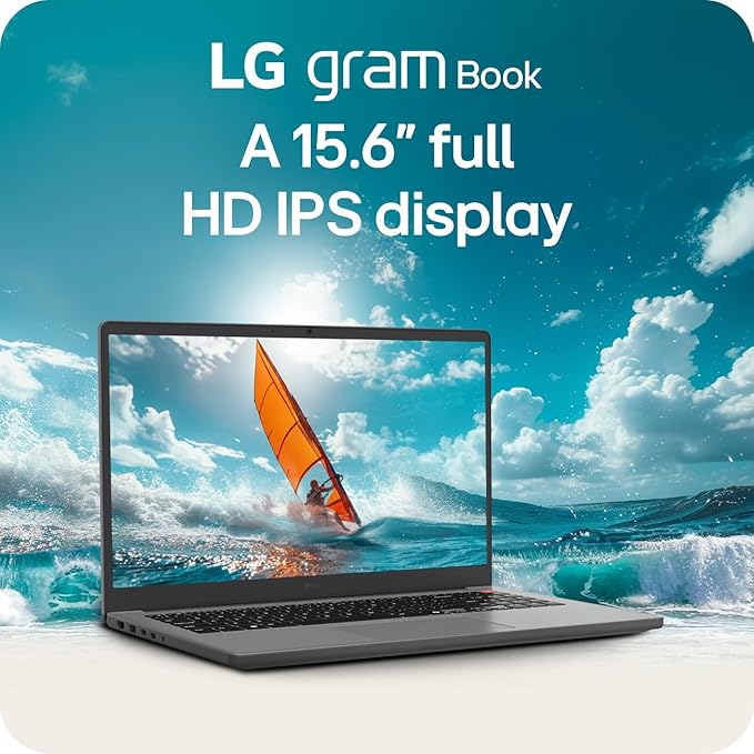 LG gram Book 15-inch Lightweight Laptop Computer, Intel Core i5-1334U Processor, Windows 11 Home, 8GB, RAM, 512GB SSD - Titan Silver image 5