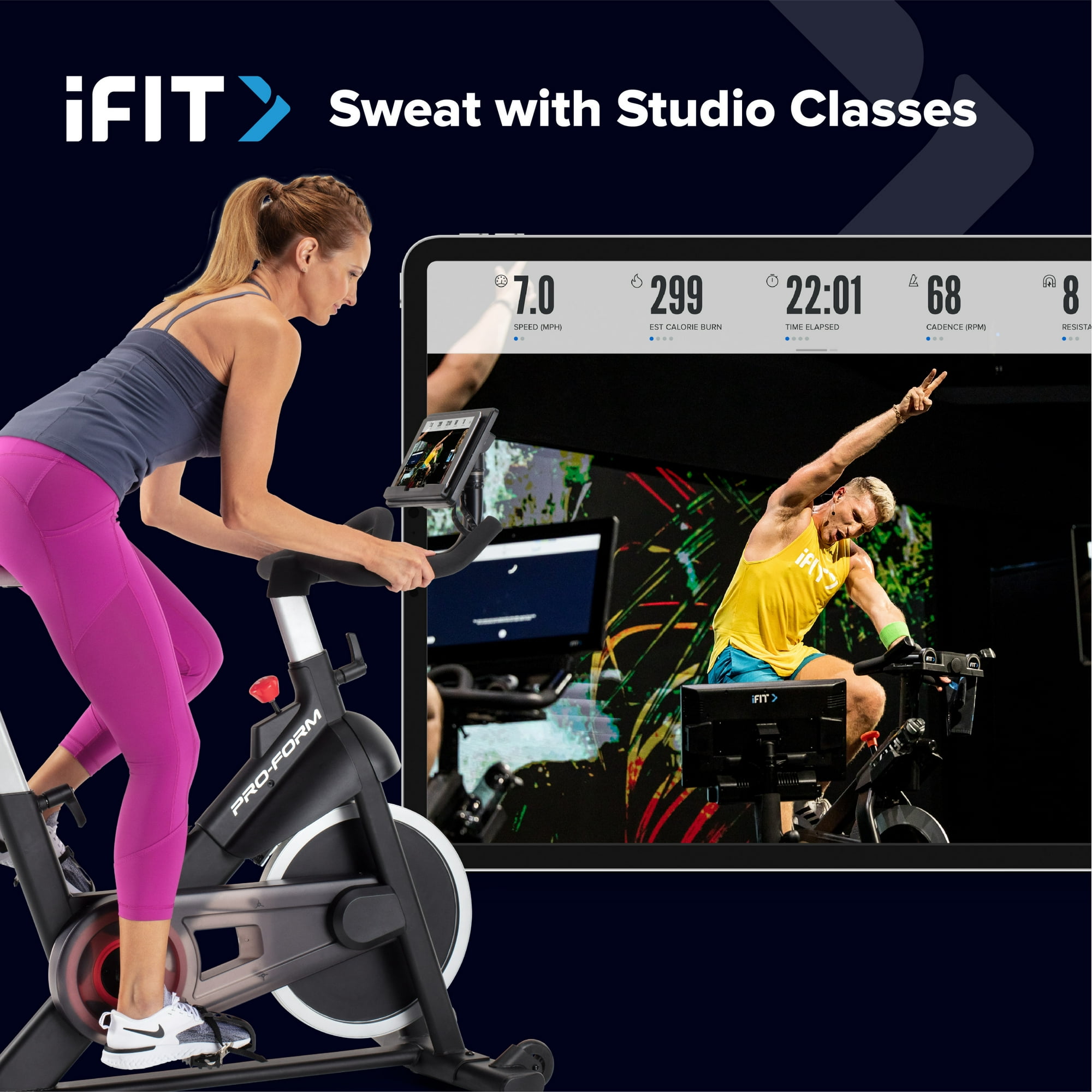 ProForm Carbon CX Exercise Bike with 3 Lb Dumbbell Set and 30-Day iFIT Membership image 5