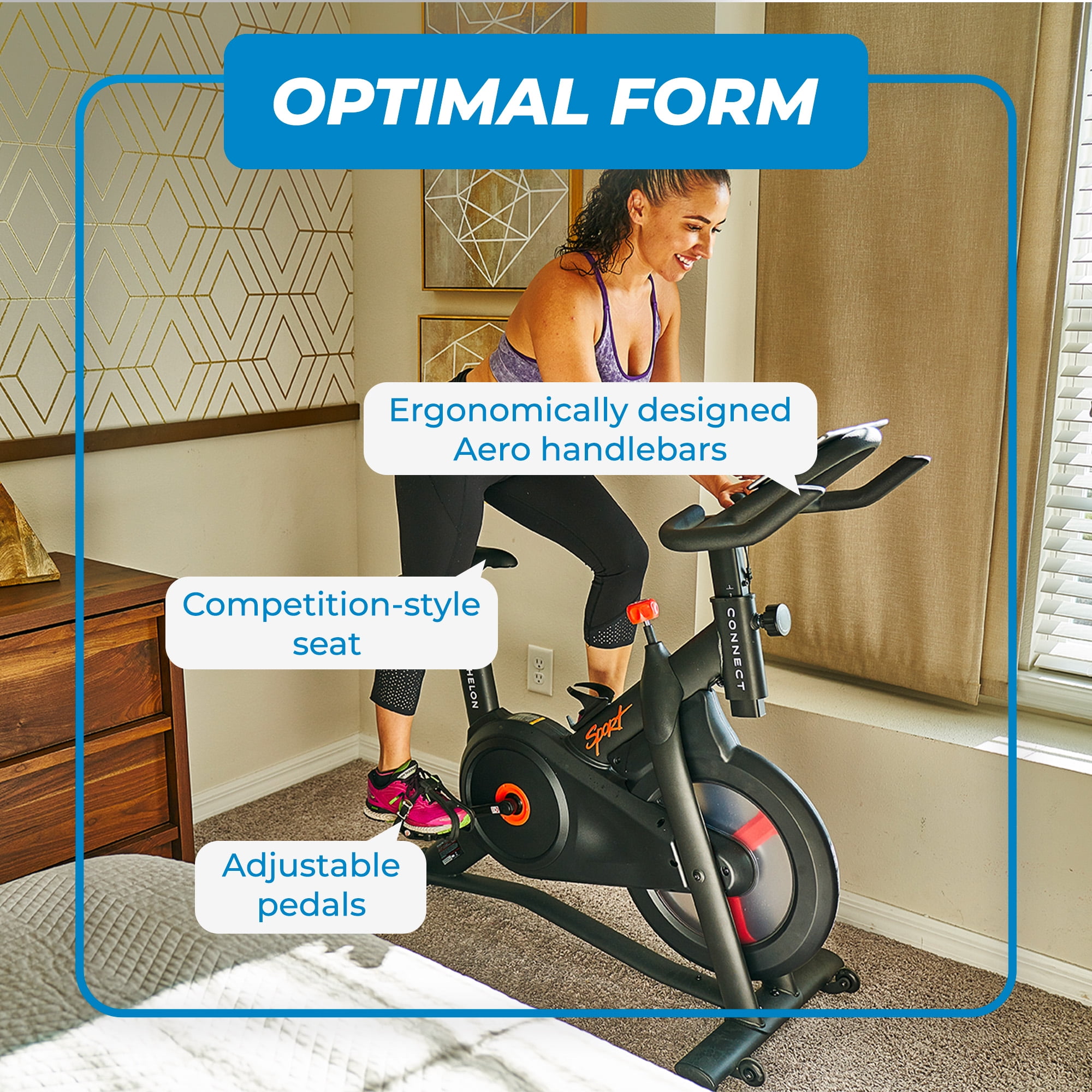 Echelon Connect Sport Indoor Cycling Exercise Bike + 30-Day Free Membership Trial image 5
