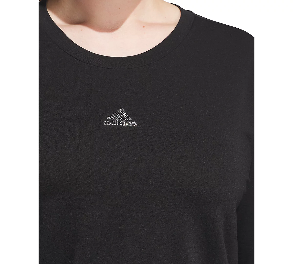 Adidas Plus Size Studded Logo Long-Sleeve T-Shirt image 7
