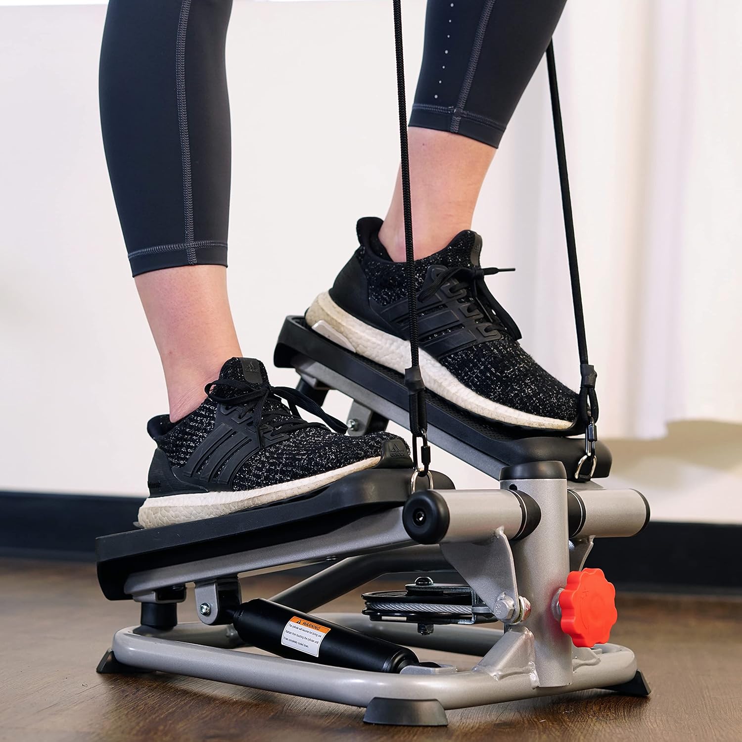 Sunny Health & Fitness Mini Steppers for Exercise at Home, Stair Step Workout Machine, Full Body Cardio Equipment, with Optional Free SunnyFit App Connection and Resistance Band image 6