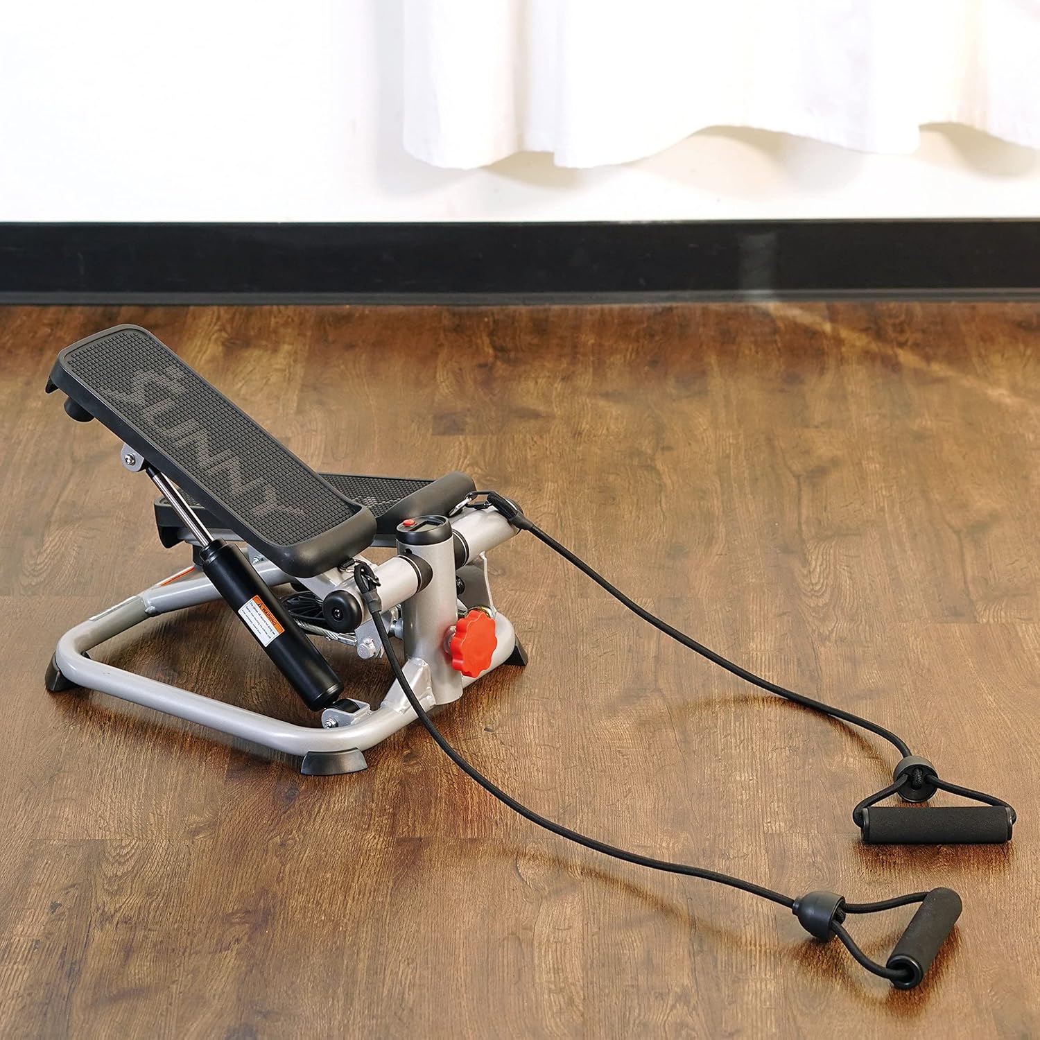 Sunny Health & Fitness Mini Steppers for Exercise at Home, Stair Step Workout Machine, Full Body Cardio Equipment, with Optional Free SunnyFit App Connection and Resistance Band image 8