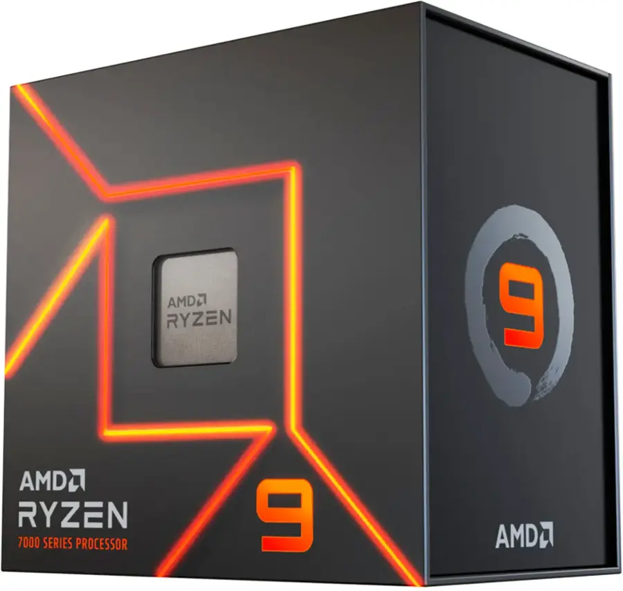 AMD - Ryzen 9 7900X 12-Core - 24-Thread 4.7 GHz (5.6 GHz Max Boost) Socket AM5 Unlocked Desktop Processor - Silver image 1