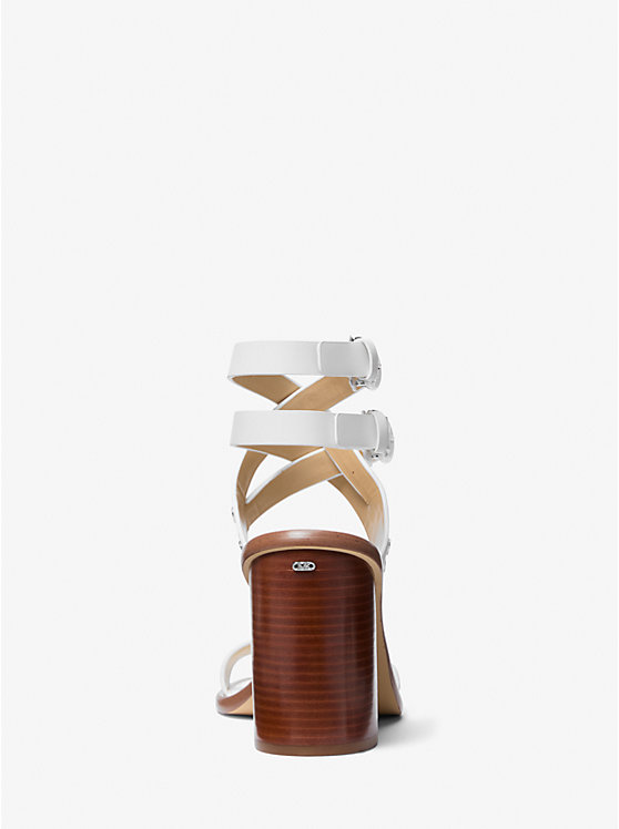 Irene Studded Leather Block Heel Sandal image 3