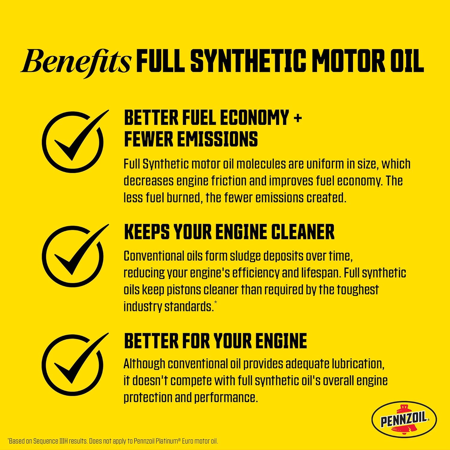 Pennzoil Ultra Platinum Full Synthetic 0W-20 Motor Oil, 5 Quart (3 Pack) image 5