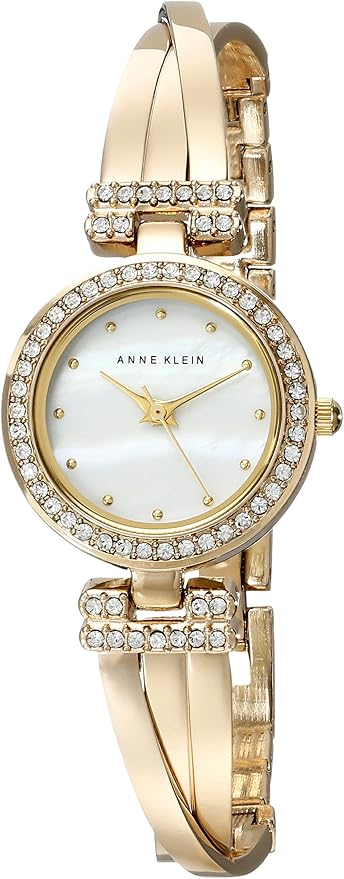 Anne Klein Women's Premium Crystal Accented Bangle Watch and Bracelet Set image 5