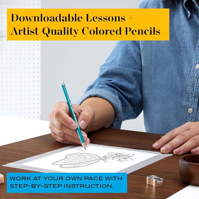 Prismacolor Technique Animal Drawing Set, Includes Colored Pencils and Step-by-Step Drawing Tutorials, Assorted Colors, 12 Count image 2