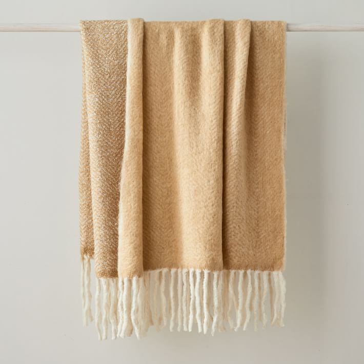 Brushed Herringbone Throw image 1