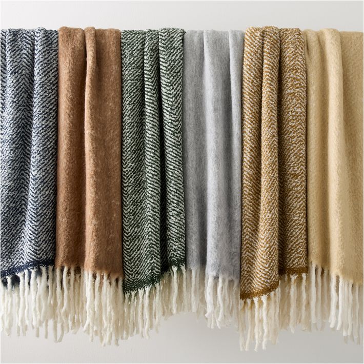 Brushed Herringbone Throw image 2