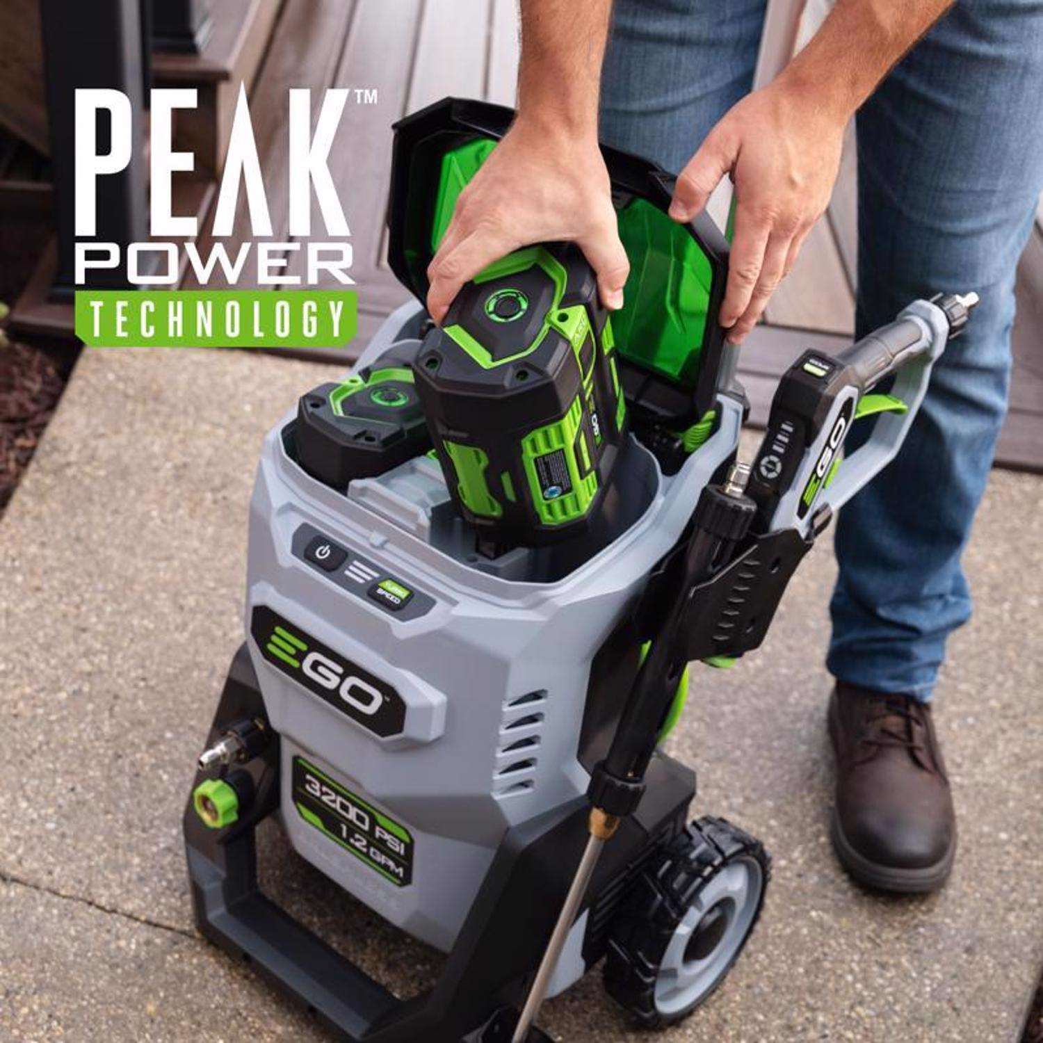 EGO Power+ HPW3204 3200 psi Battery 1.2 gpm Pressure Washer Kit (Battery & Charger) W/ (2) 6AH BATTERIES image 4