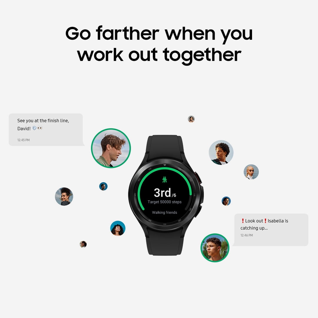 Samsung Galaxy Watch4 Classic Stainless Steel Smart Watch, 42mm, Bluetooth, Black image 2