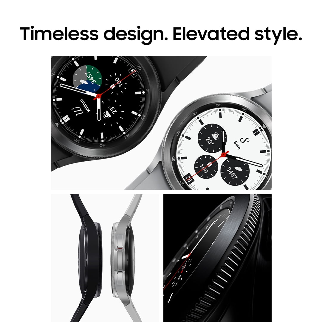 Samsung Galaxy Watch4 Classic Stainless Steel Smart Watch, 42mm, Bluetooth, Black image 4